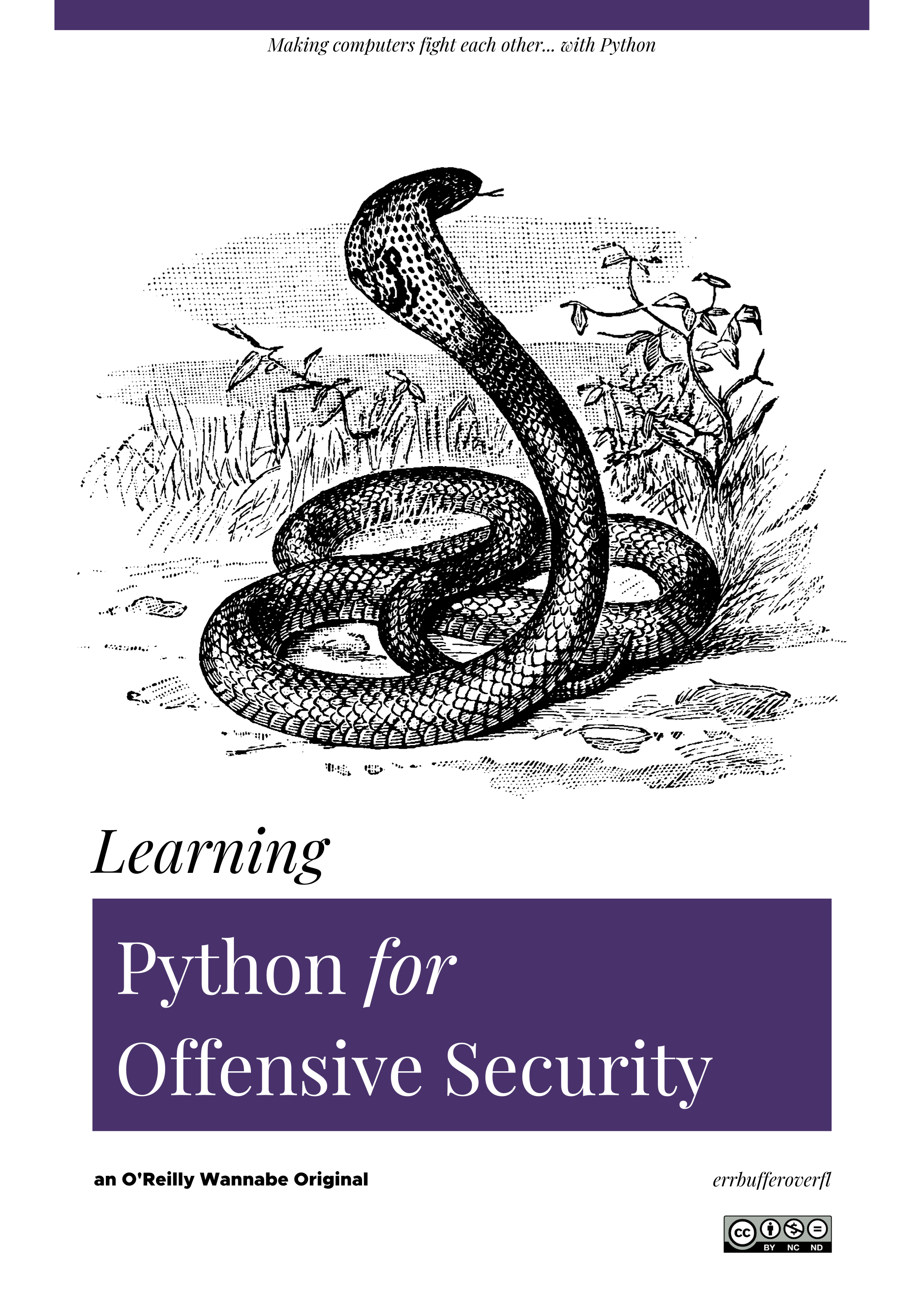 Cover artwork for Learning Python for Offensive Security.